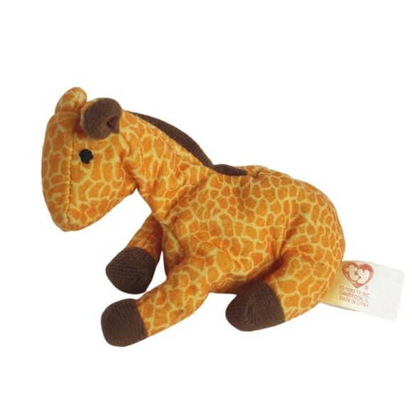 Vintage Ty Teenie TWIGS the Giraffe Beanie Baby 4.5" Plush Toy 1993 Retired - Picture 3 of 8